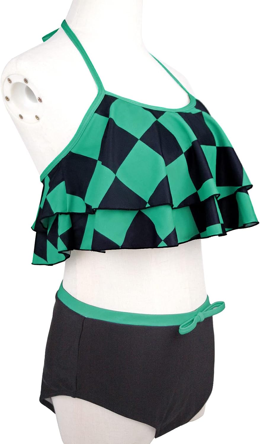 Demon Slayer (Tanjiro Pattern) - 2 piece - Swimsuit (Medium)
