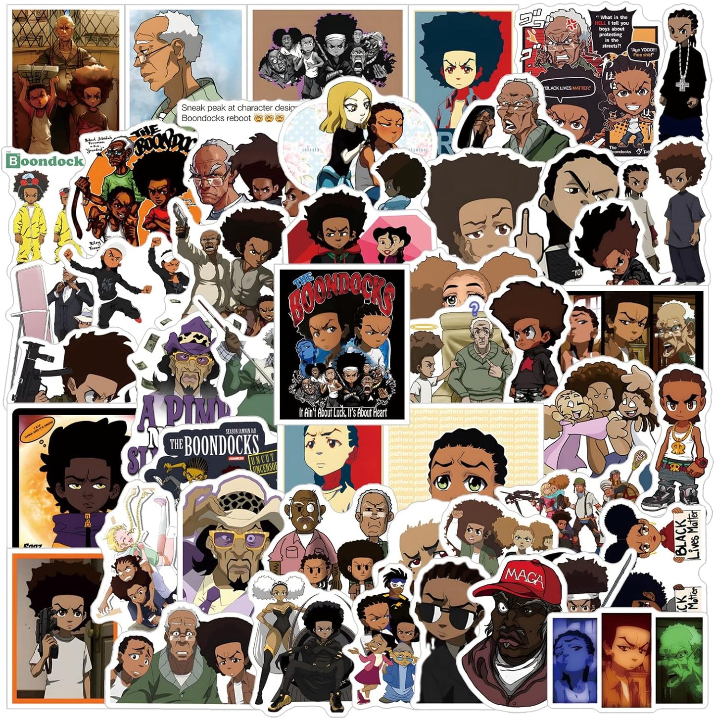 Boondocks - Stickers ($50 each)