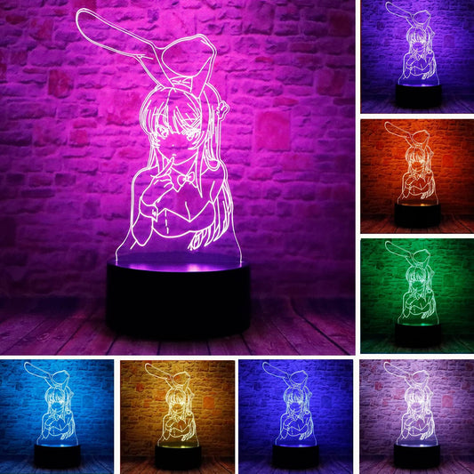Bunny Girl - 3D Lamp