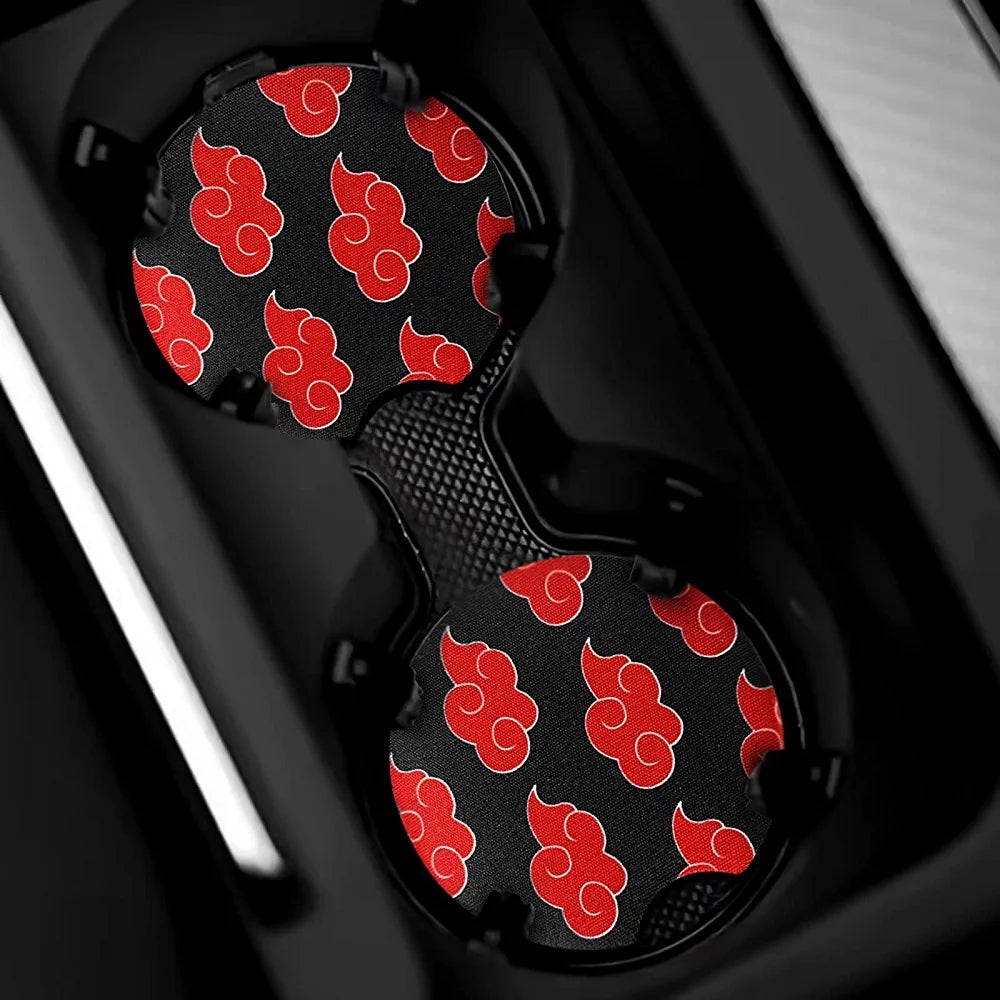 Naruto - Akatsuki - Car Cup Holder Coaster (Pair)