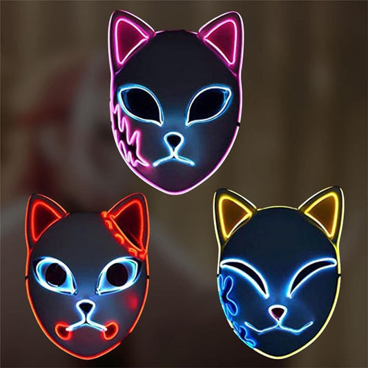 Demon Slayer - LED Fox Mask Set